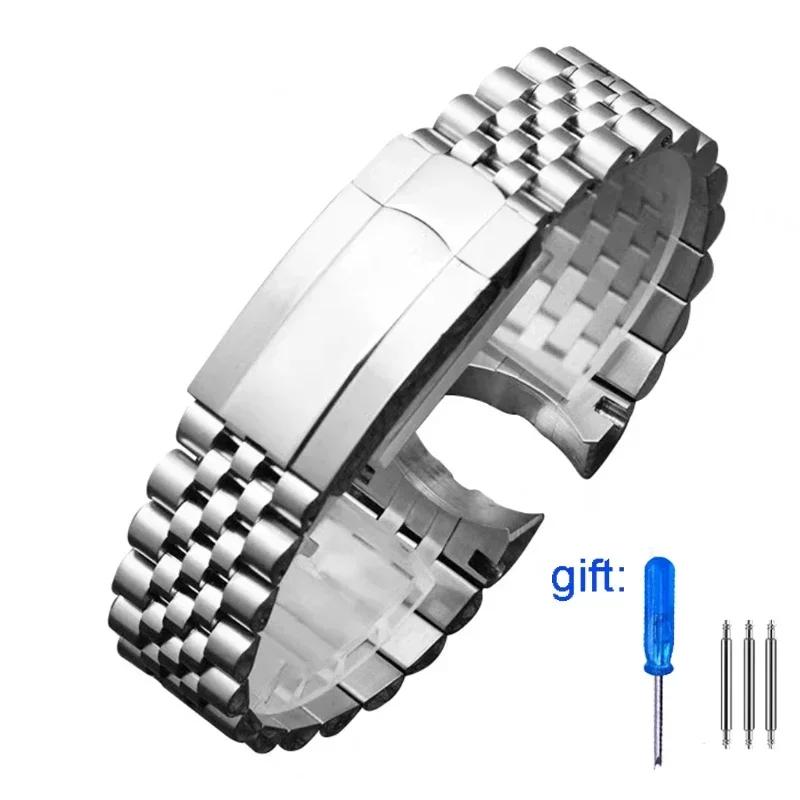 Rolex Oyster Perpetual Datejust DAYTONA SUBMARINER 904 Paslanmaz Çelik Lüks Saat Kayışı için Saat Bilekliği Saat Kordonu 20/21mm