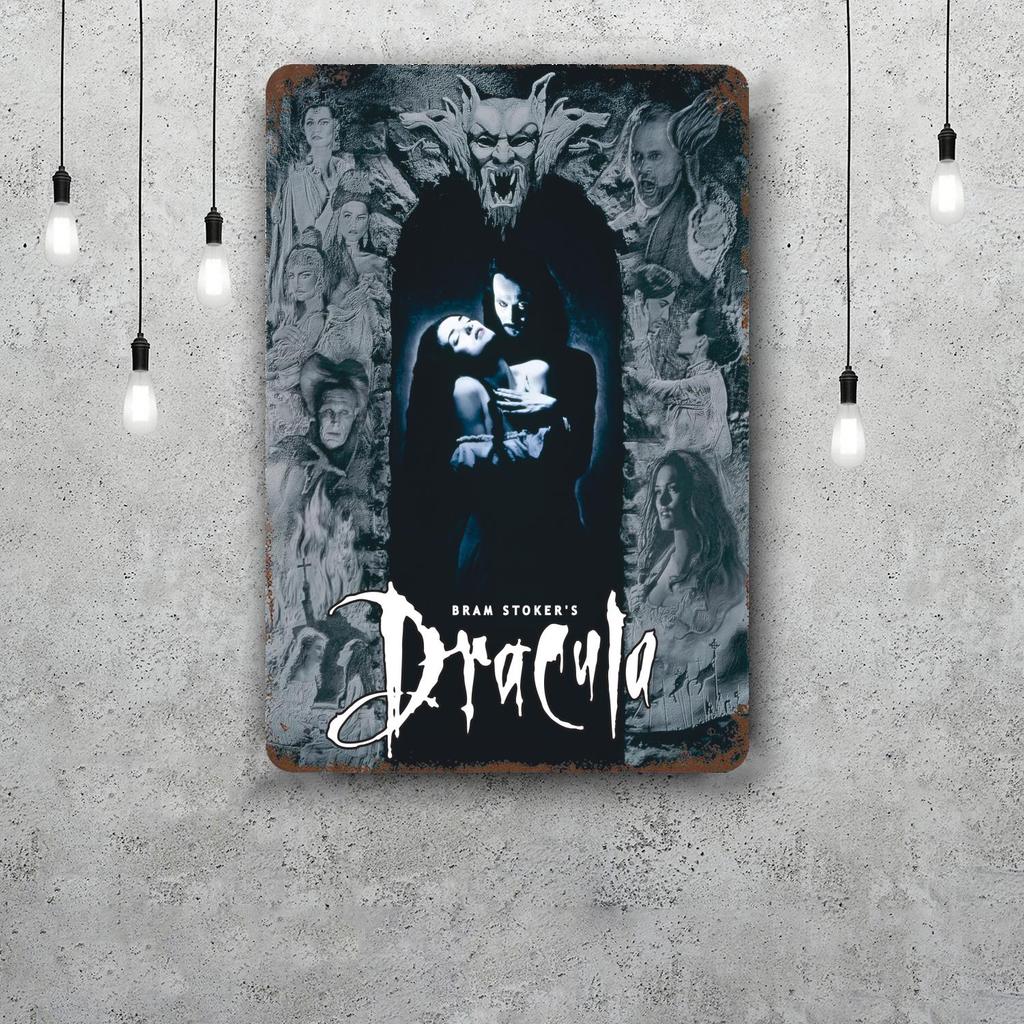 bram stokers dracula Vintage Metal Tin Signs Posters Decor Retro Metal Plaque Wall Art Decor for Garage Bar