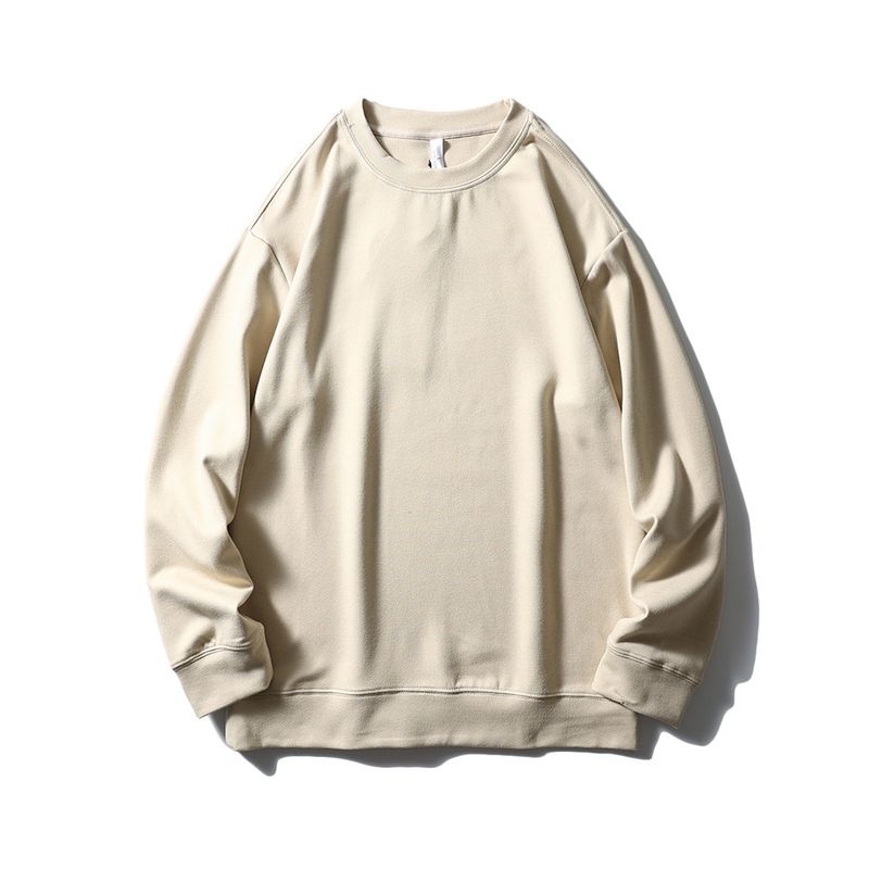 Dralon Sweatshirt Men Long Sleeves Fleece-lined Thickened 2024 New Arrival Spring and Autumn Bottoming Shirt Export Men's Clothing Outwear