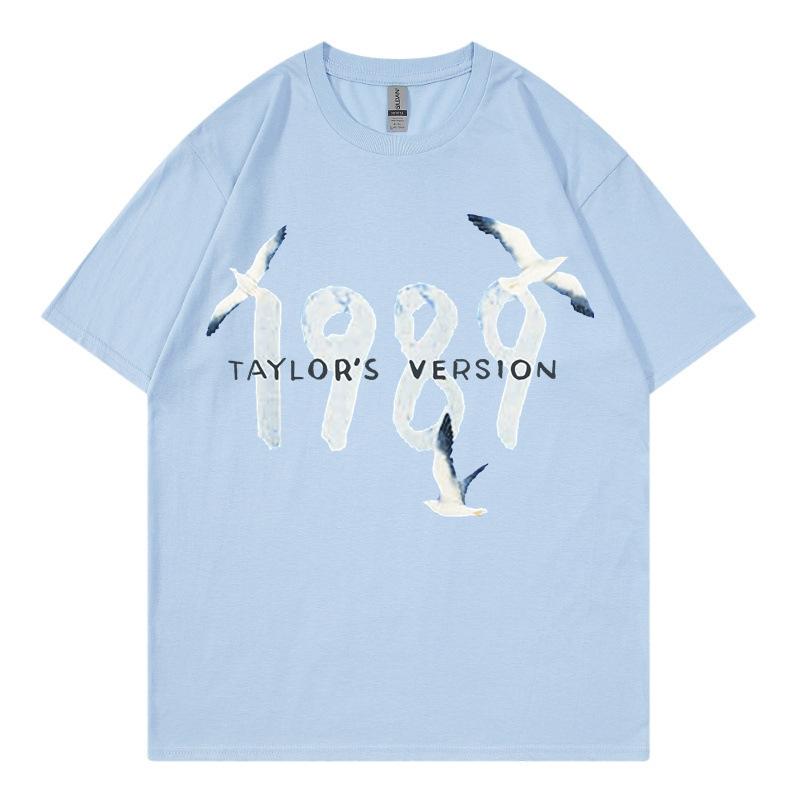 New Men's Taylor Swift Cotton Printed Men's and Women's Short Sleeve Crew Neck T-Shirt