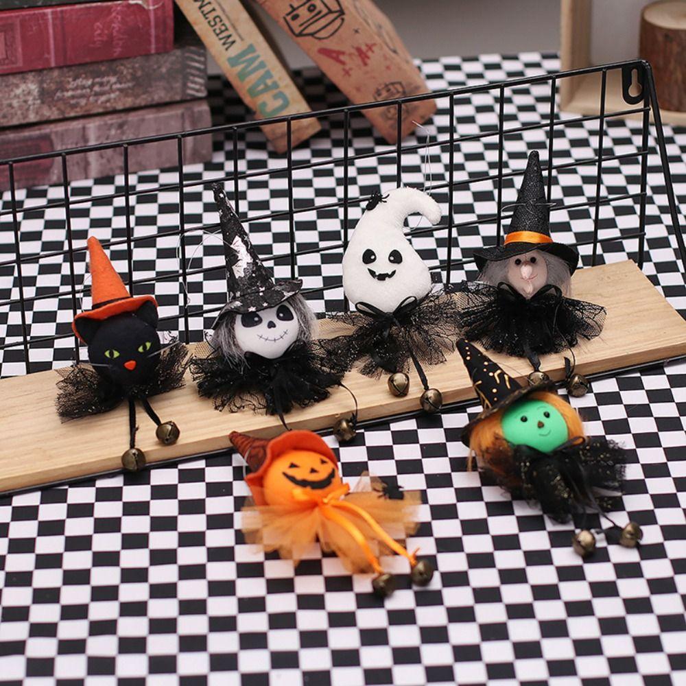 

Realistic Halloween Doll Pendant Black Cat Halloween Hanging Decorations Garden