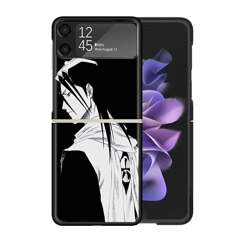 Bleach Kuchiki Byakuya Cases For Samsung Galaxy Z Flip 4 5 6 7 3 Z Flip7 Flip6 Flip4 Flip5 Flip3 5G Hard Shockproof Fundas Cover