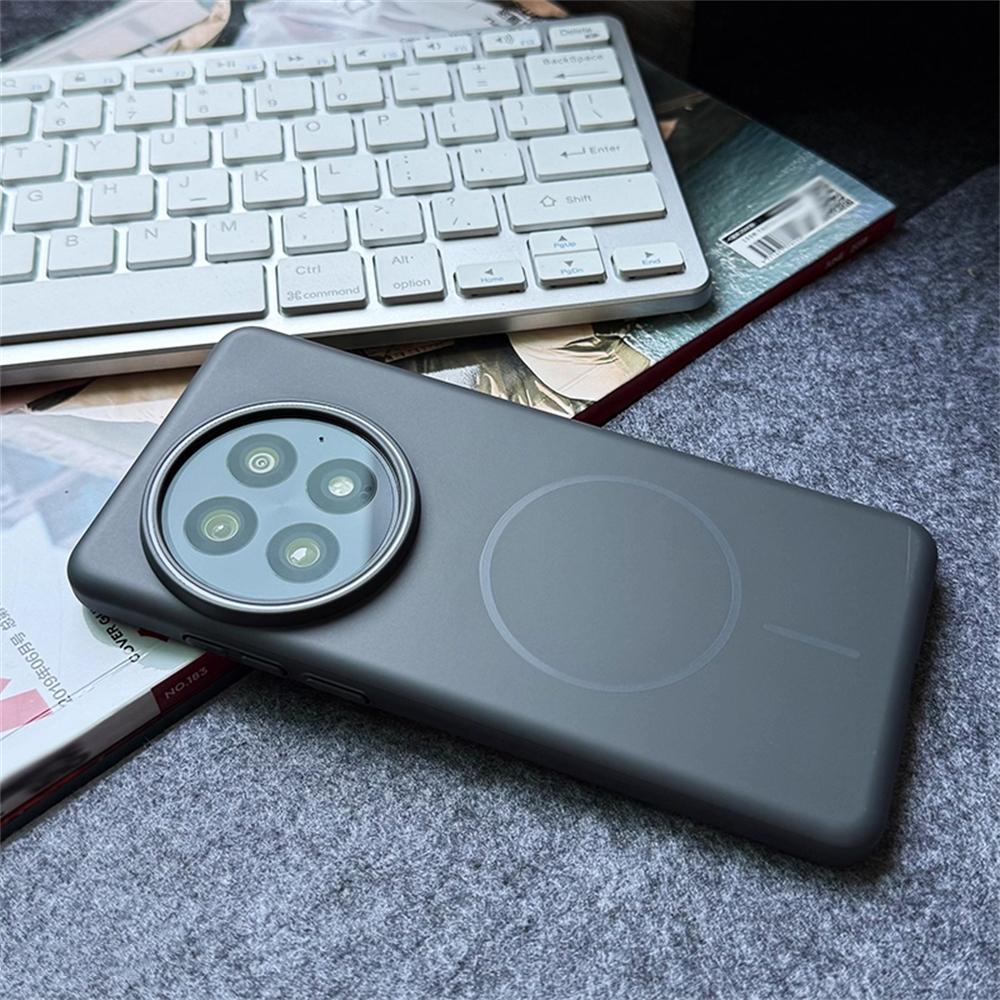 Ultra Thin Simple Solid Color Matte Hard PC Case For OnePlus 13 13T 12R 11R 10R 1+ACE 2 3 5 Pro Magnetic Wireless Charge Cover