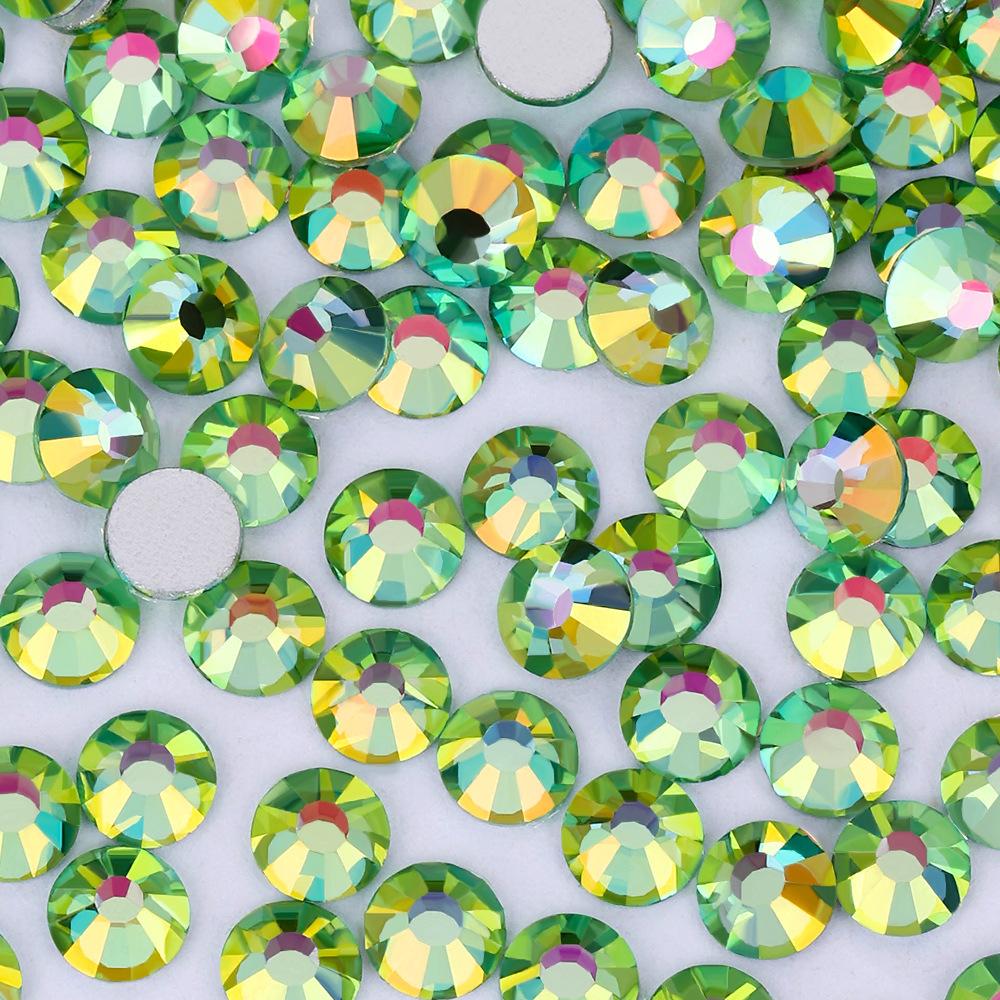 Silberner Boden Phnom Penh AB Serie Flacher Boden Diamant Guomao 5A Strass Pujiang Glas Kristall Diamant Nagel Diamant DIY Schmuck Diamant