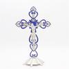 Crucifix Sculpture Cross Statue Catholic Figurine Standing Crucifix for Home Altar Living Room Table Bedroom