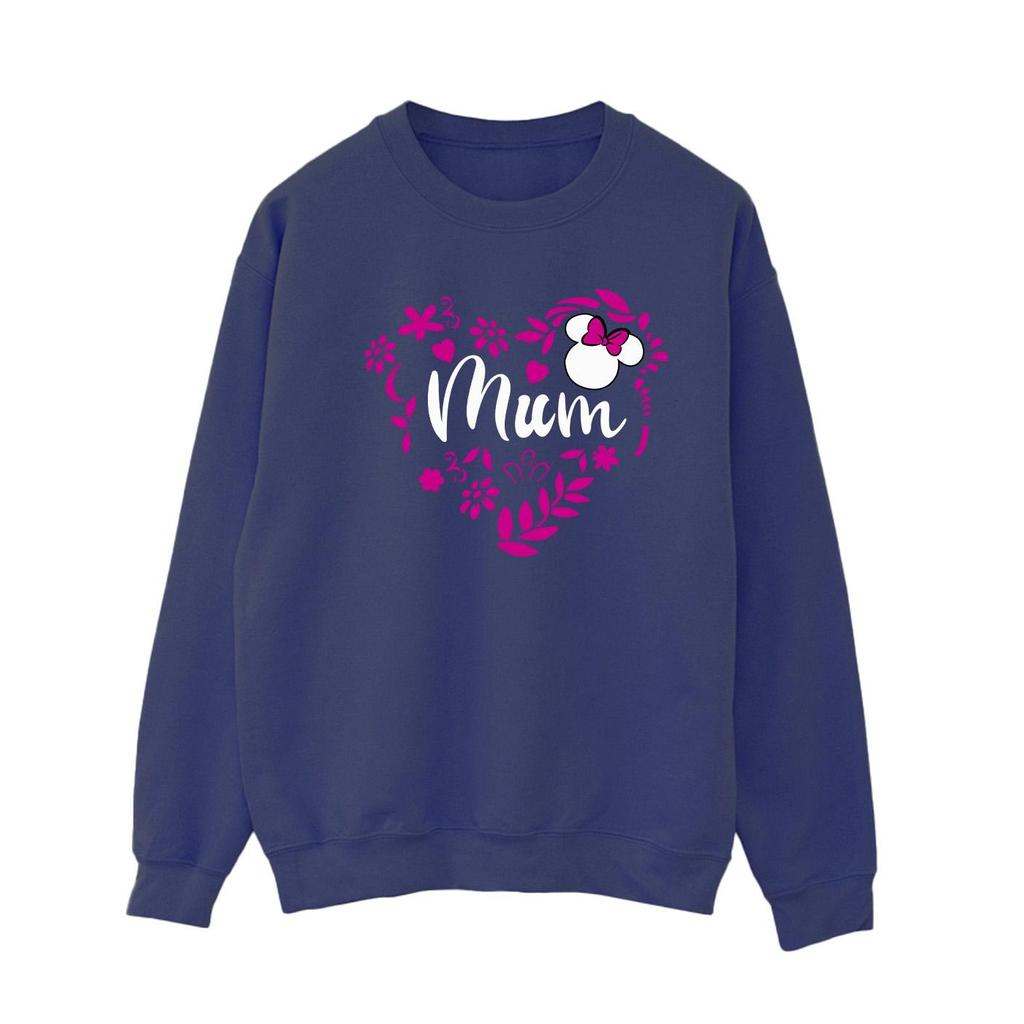 Disney Womens/Ladies Mum Heart Minnie Mouse Sweatshirt