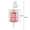 2pcs Fuel Filter Diesel Inline 6/8mm Pipe Hose Car