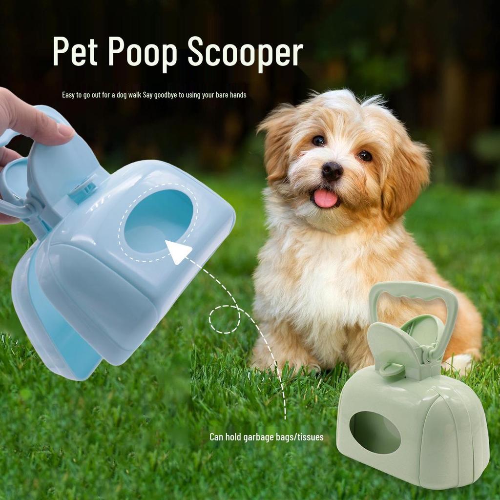 Pet Poop Scooper: Long Handle, Portable Dog Waste Picker for Outdoor Walks