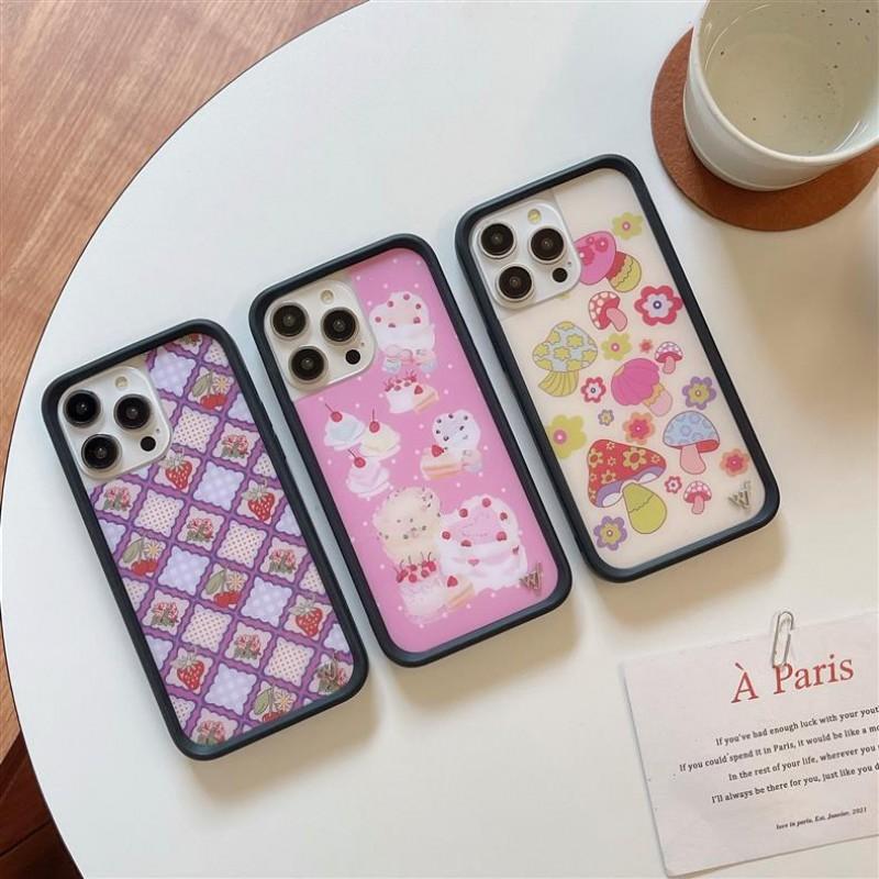 Waterproof Phone Case IPhone 17 Pro Max 16 15 14 Plus 13 12 Cherry Strawberry Flower Anti-drop