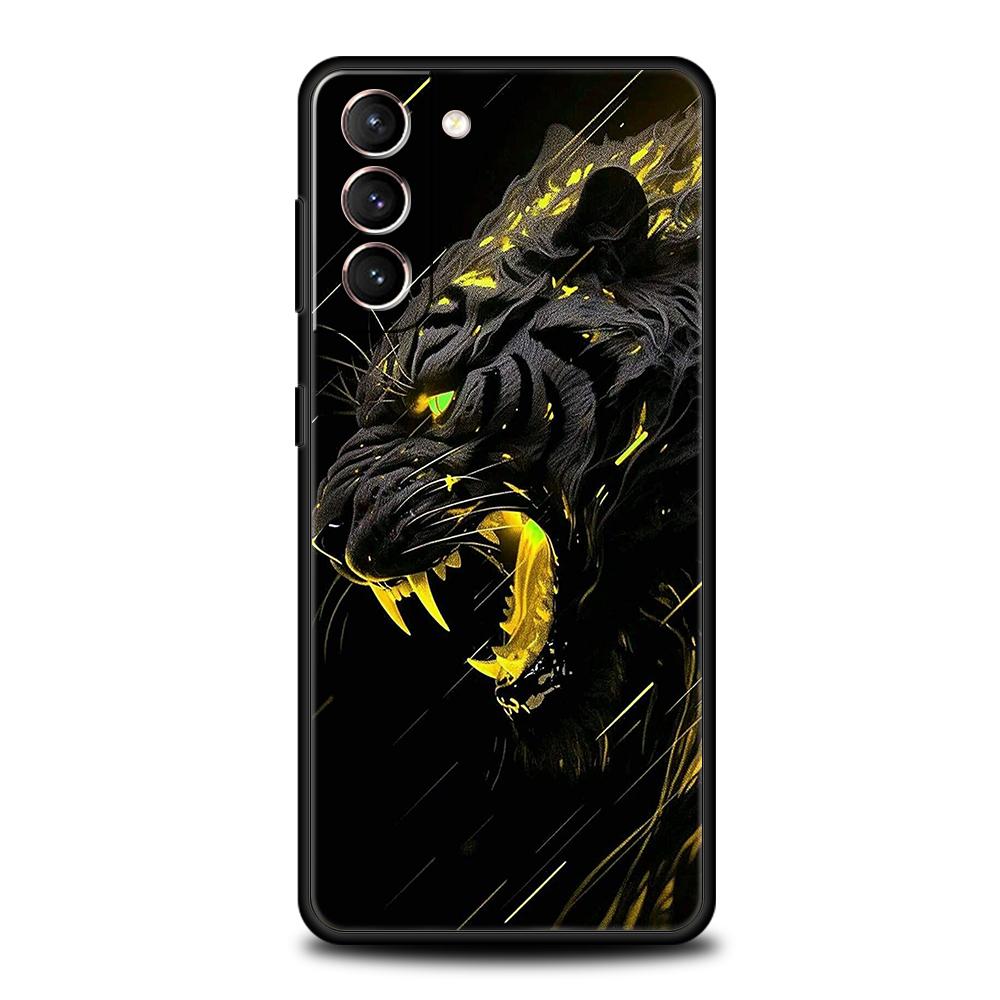 Animal Tiger Phone Case for Samsung Galaxy S24 S23 S22 S20 S21 FE Ultra S10 S10E S9 S8 Plus 5G Silicone Cover Capas Fundas Bags