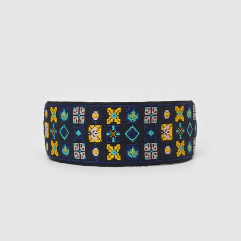 LALA Geometric Diamond Ethnic Hairband P-Blue