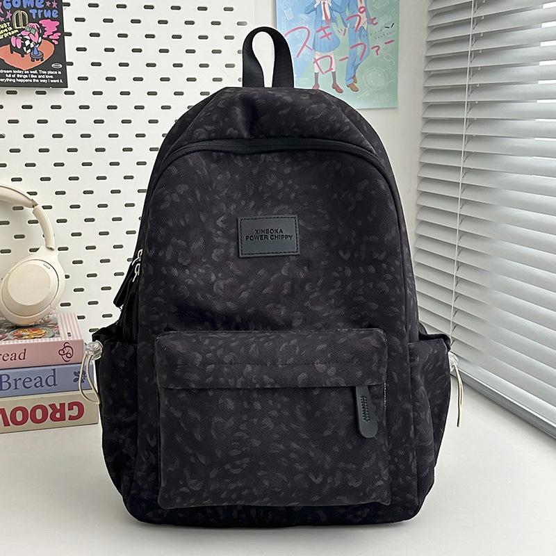 Schulrucksack Neu 1011 Rucksack mit großem Fassungsvermögen Leopardenmuster Computer-Rucksack Studenten High-School Jungen Mädchen Schultasche Damen Koreanische Edition
