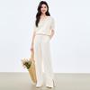 Qushuiyiren 2025 Summer Loose Ice Silk Casual Long Pants