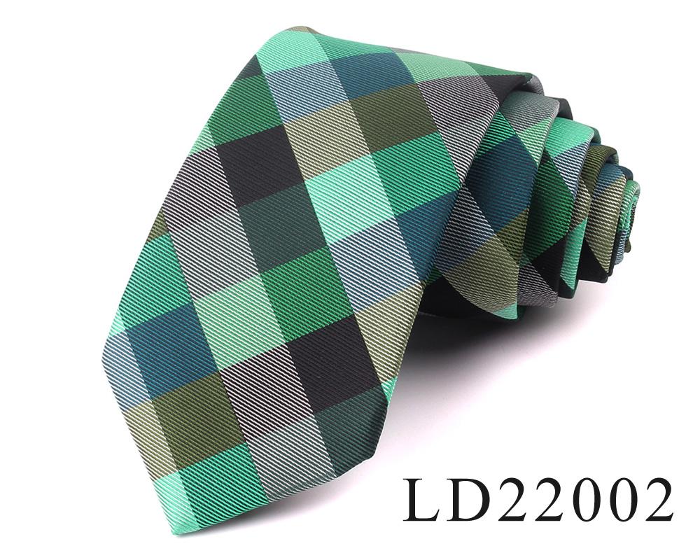 New Jacquard Woven Neck Tie For Men Classic Check Ties Fashion Polyester Mens Necktie For Wedding Business Suit Plaid Tie