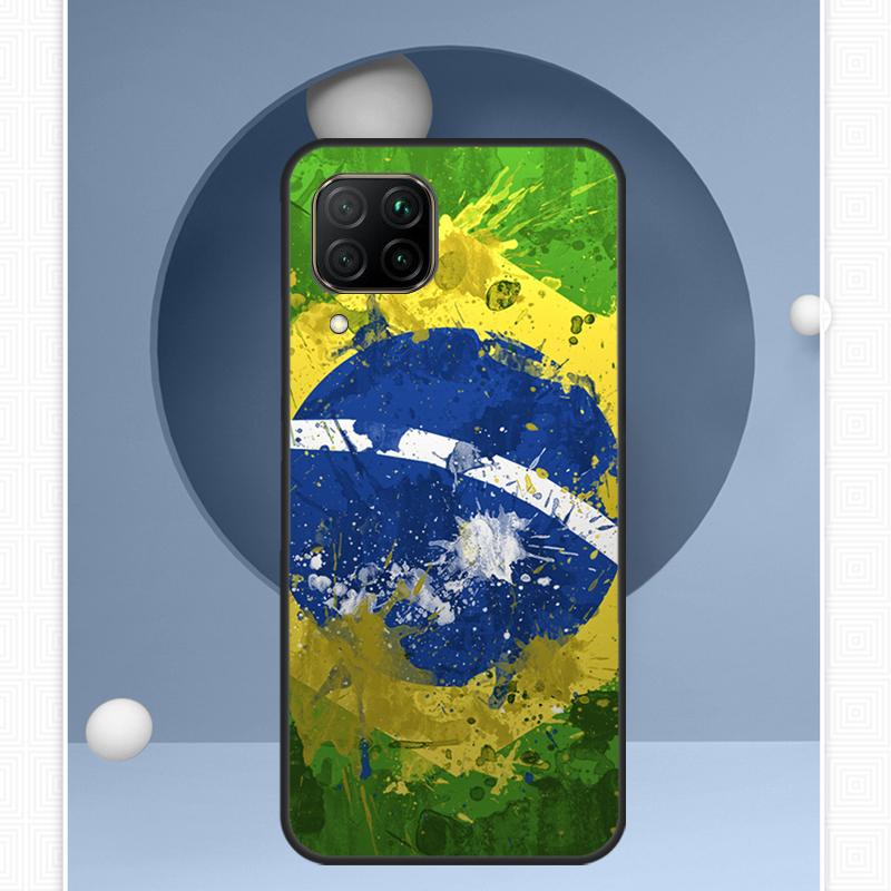 Brazil Brazilian Flag For Huawei P30 P60 Pro P20 P40 Lite Nova 9 10 SE 12s 12i 11i 8i Y91 Y60 Y70 Y72 Y90 Y61 Case