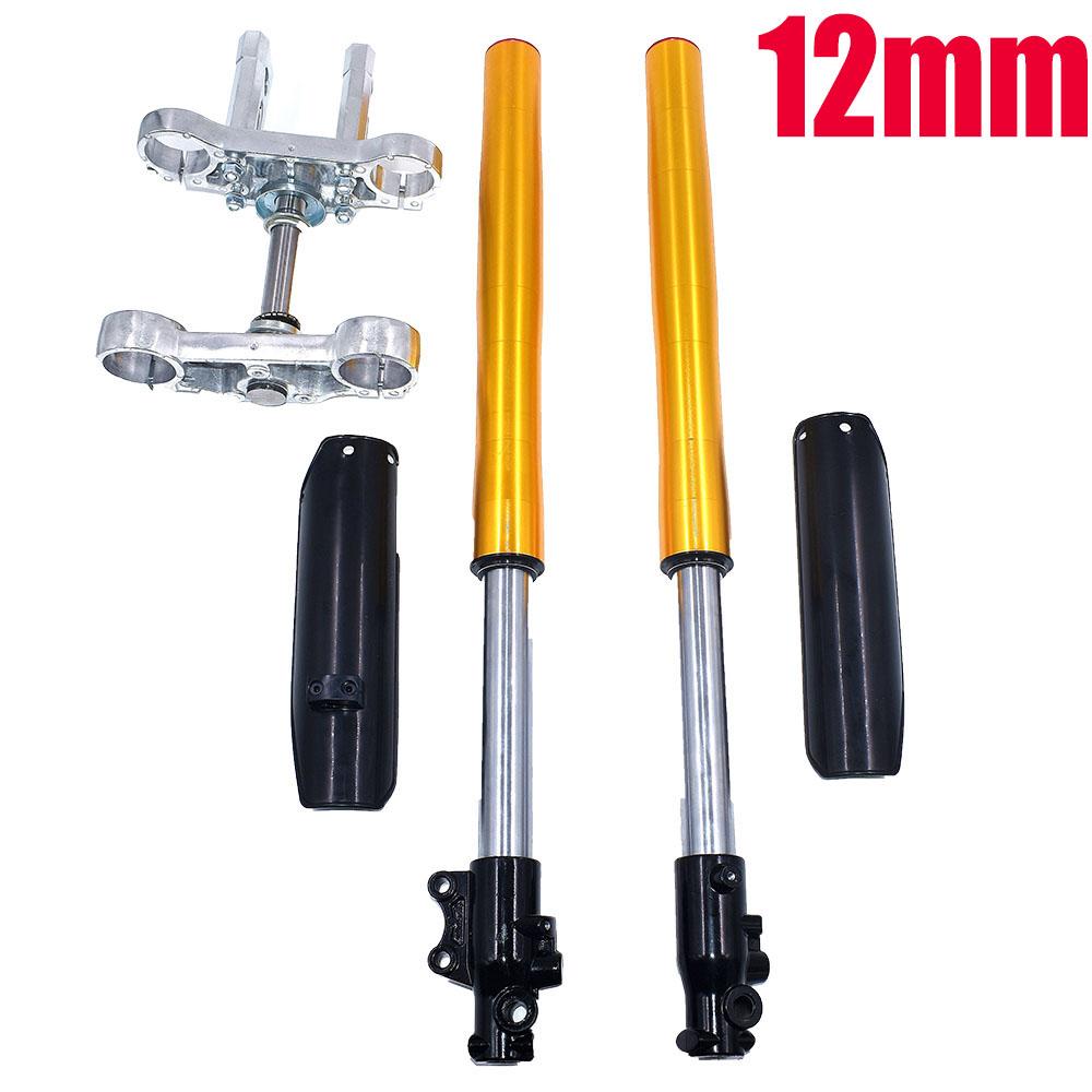 710MM Front Inverted Fork Shock Absorption 45MM/48MM with Device Upper and Lower Plate for Chinese Dirt Pit Bike CRF KLX