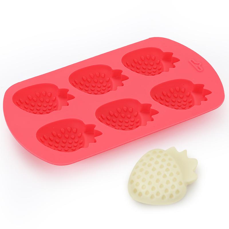 FAIS DU Fruit 6 Cavity Silicone Mold Ice Cube Fondant Molds Chocolate Candy Mould Baking Cake Decorating Tools Resin Candle Mold