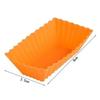 10Pcs/Set Silicone Cake Rectangular Moulds Cup Jelly Chocolate Soap Mold Household Kitchen Baking Dessert Mould Color Random