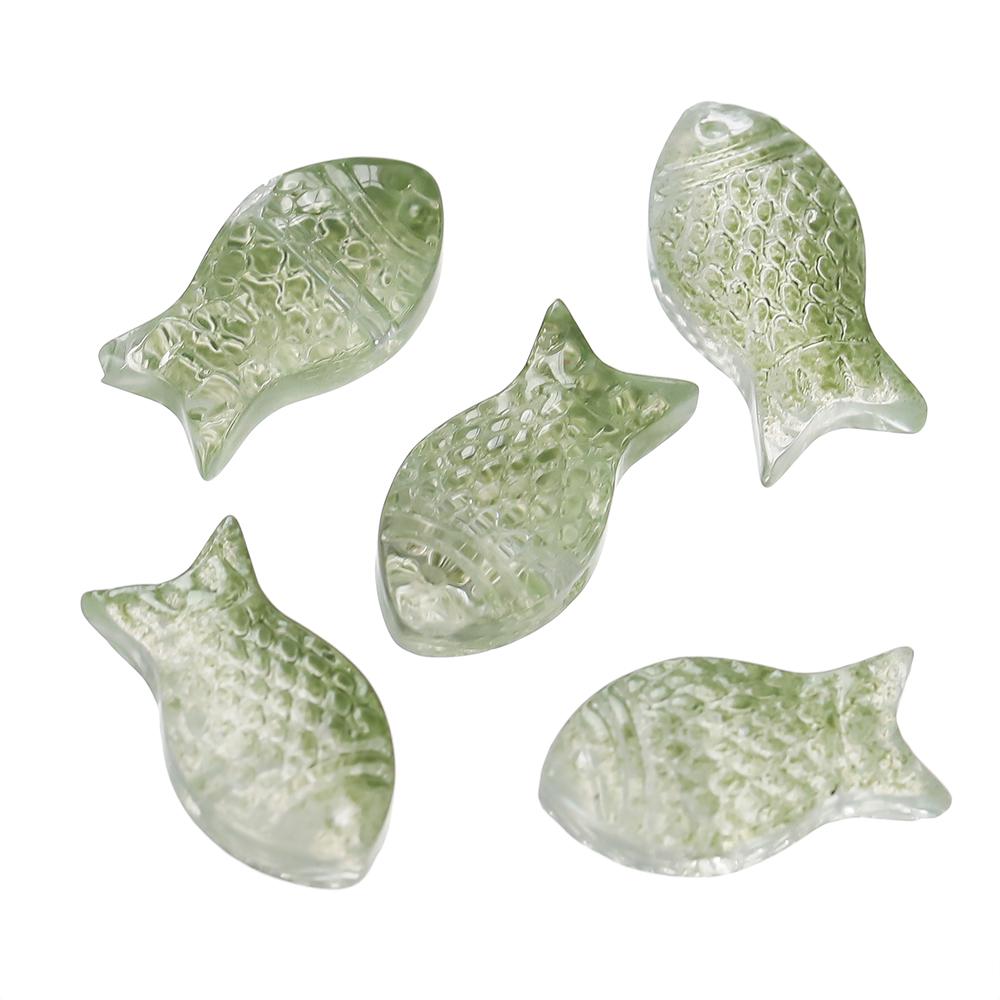 10pcs/lot Gradual Small Goldfish Glass Beads Crystal Czech Spacer Beads For DIY Jewelry Making Necklace Handmade Accessories