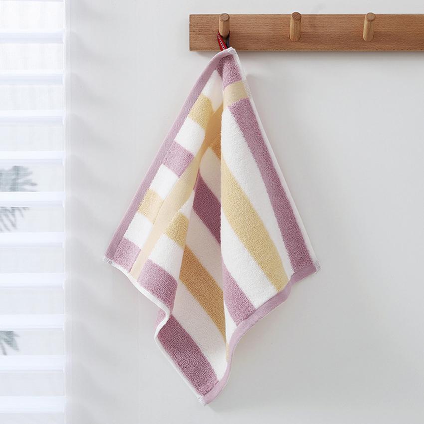 Rainbow Striped Hand Towel 100% Cotton Colorful Face Towels For Adults Kids Strong Absorbent Kitchen Bathroom Towel 34x34cm
