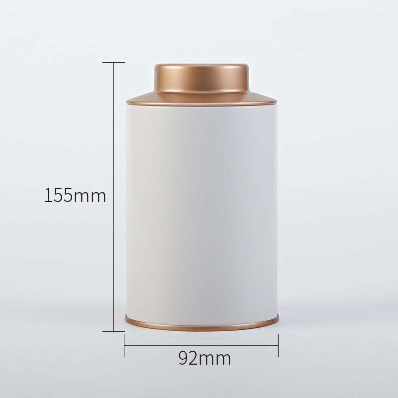 New Metal Tinplate Coffee Storage Round Tea Pot Jars Sugar Bowl Spices Condiment Pots Container with Sealed Lid Home Accessories