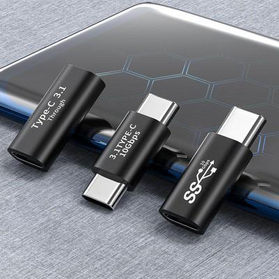 USB 3.1 Type-C Adapter: Male To Female, Fast Charging, 10Gbps Data Connector