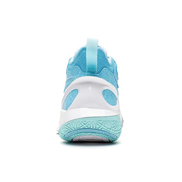 New LiNing SONIC 10 Cushioning Anti Slip And Wear Resistant Coverage Support Mid Top Basketball Shoes Men's Blue White ABAS069-2