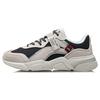 Li Ning Zhu Long Comfortable Shock Absorbing Non-Slip Wear-Resistant Breathable Low-Top Casual Shoes Women Sneakers White Black AGCR344-10