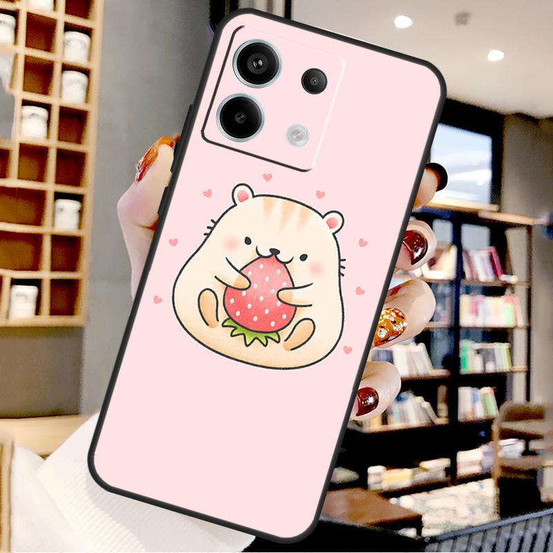 Rabbit mouse Hamster For Xiaomi Redmi Note 13 Pro 9 10 11 12 14 15 Pro Plus Case For Redmi 15 12C 13C 14C 10C 15C Redmi Note 12 4G