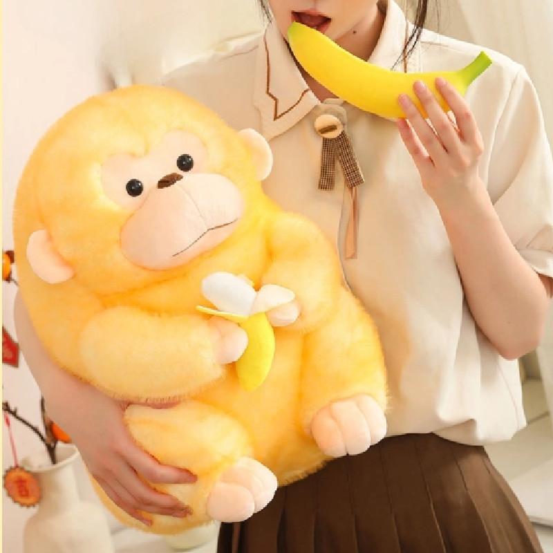 Adorable Plush Monkey Doll With Soft Pp Cotton Filling Perfect For Gifts And Collectors