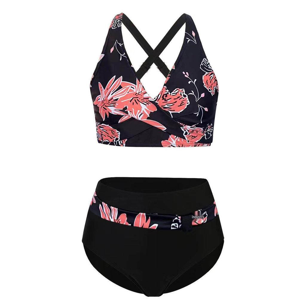 2022 Evropský a americký svěží styl Dámské sexy bikiny Dvoudílné plavky