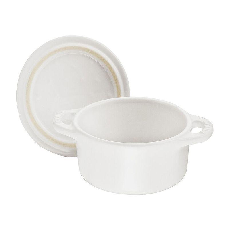 Staub Ceramic Mini Cocotte Round 10cm (Pure White)