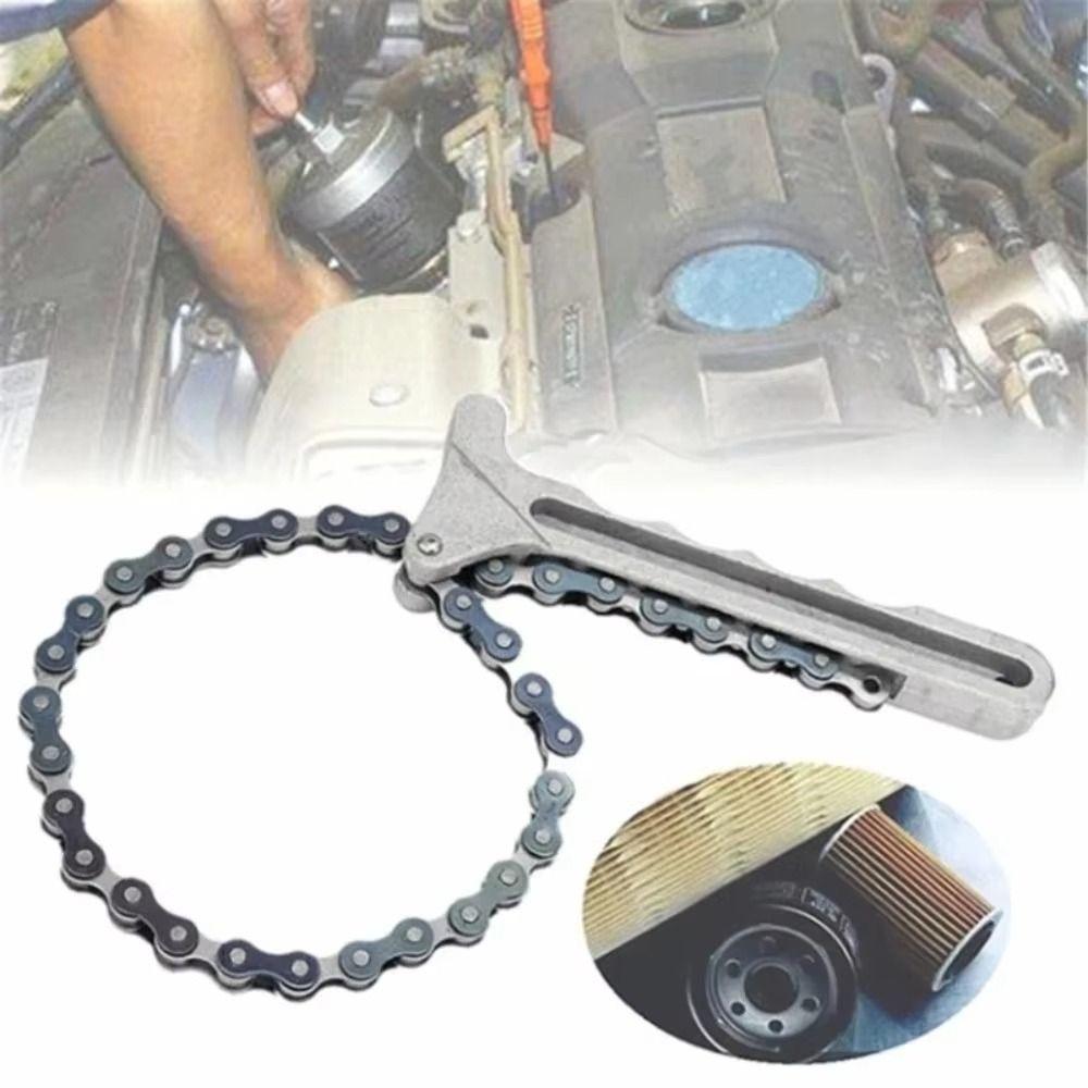Adjustable Filter Wrench High Quality Oil Filter Remover Plier Oil Filter Chain Grip  Car Repair