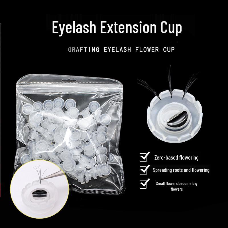 

Стаканчики для клея для ресниц в виде подсолнуха (100 шт./пакет) - Принадлежности для прививочного инструмента