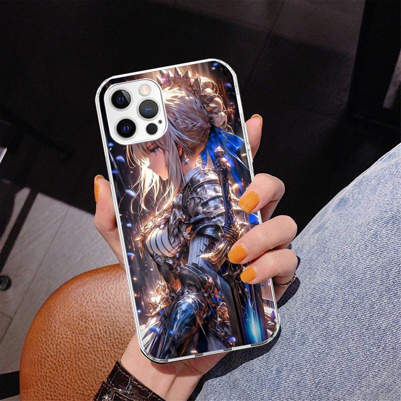 Fate Zero Stay Night Saber Phone Case For iPhone 13 12 Mini 11 Pro Max XS XR X SE 7 8 Plus 5S 5 6S 6 Gift Print Cover Fundas