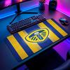 Leeds United Fußballmuster Mauspads Nicht?Rutschfestes Gummi-Basis Gaming-Mauspad Für Schreibtisch Büro Zuhause