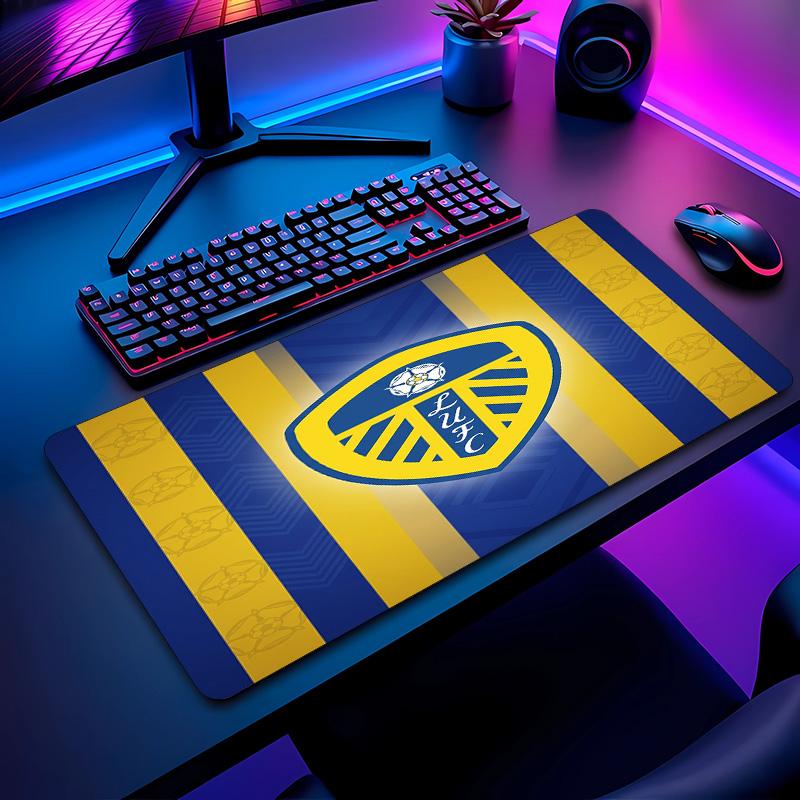 Leeds United Fußballmuster Mauspads Nicht?Rutschfestes Gummi-Basis Gaming-Mauspad Für Schreibtisch Büro Zuhause