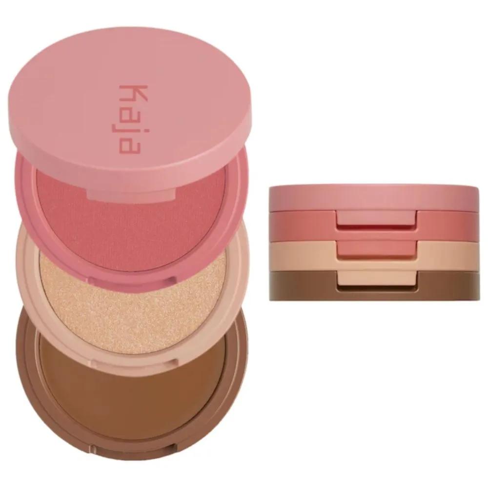 

Kaja Face Bento Cream Bronzer Powder Blusher & Highlighter Sculpting Trio 02 Cloud Latte