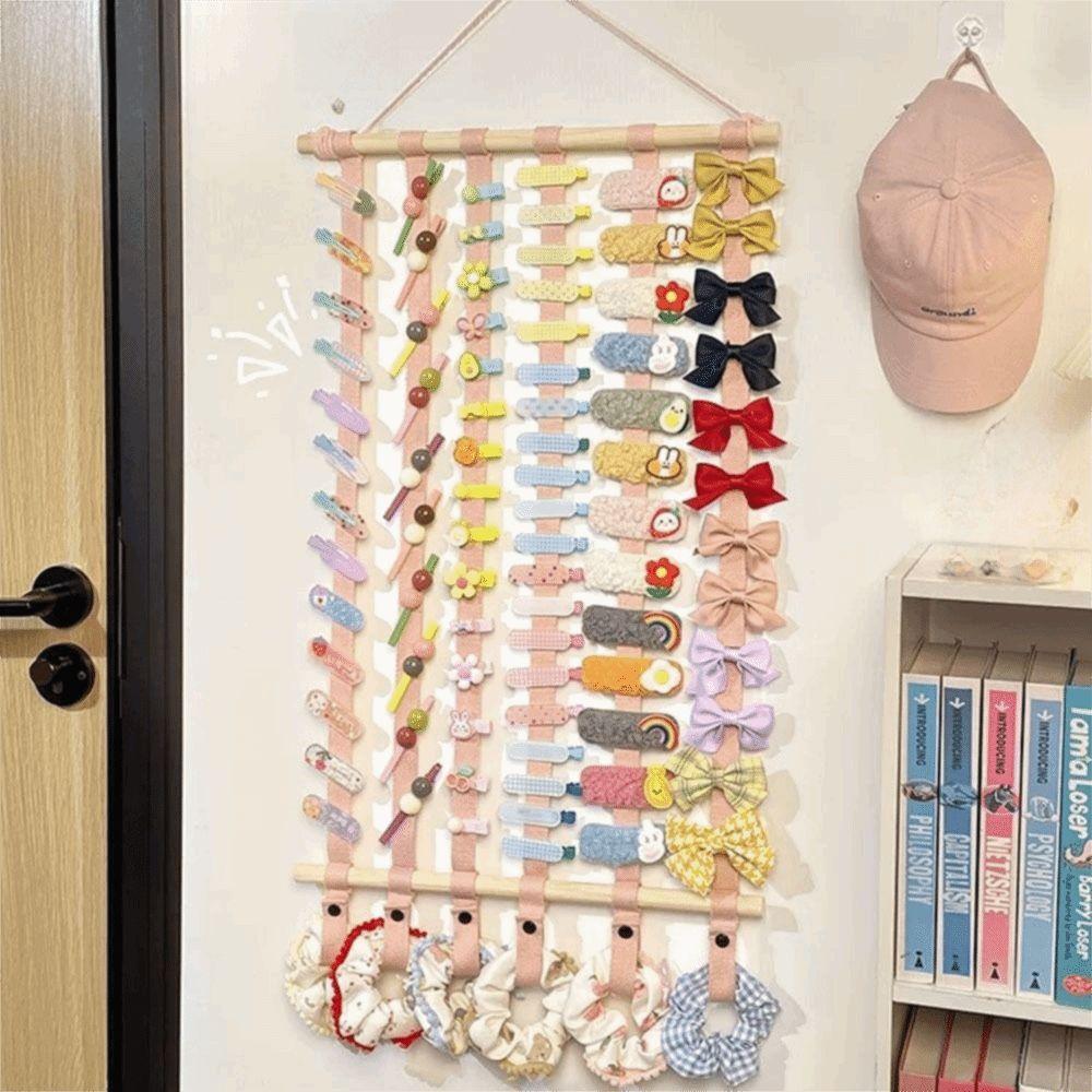 Wall Hanging Hair Bows Organizer Space Saving Headband Display Holder Hair Clip Storage  Home