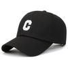 C Letter Embroidery Baseball Cap Sun Protection Peaked Cap Breathable Outdoors