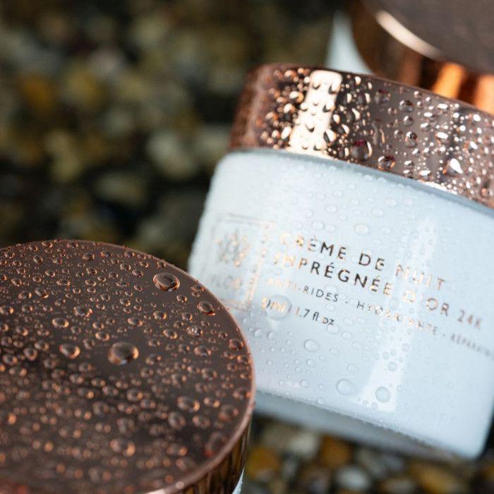 Crème De Nuit - or 24K - Hypoallergénique - 50 Ml - Tous Types De Peau