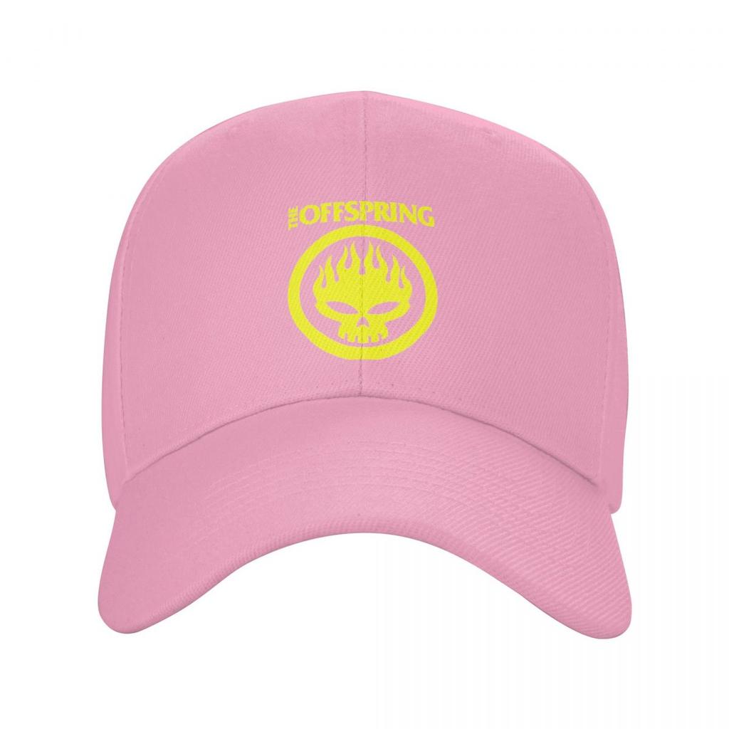 The Offspring Flaming Skull On Circle Logo Baseball Caps Snapback Men Women Hats Outdoor Cap Sports Baseball Hat Casquette