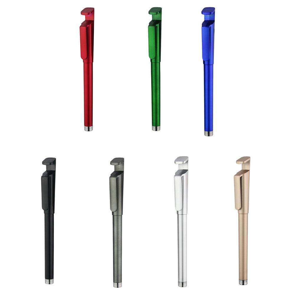 0.5mm Gel Pen with Clip Portable Refillable Pens Phone Holder Signatures Writing Tool Stationery School Office Home