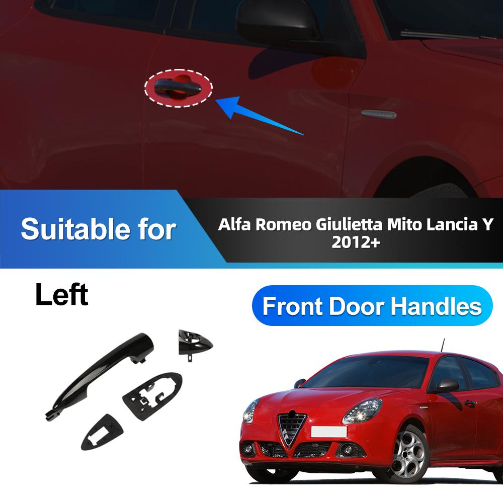 Car Front Outer Door Handle For Alfa Romeo Giulietta Mito Lancia Y 2012+ Replace Auto External Accessories 156145295 2156145296