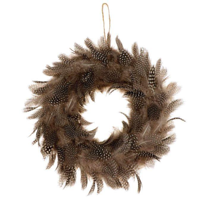 Guinea Fowl Feather Crown 26 Cm
