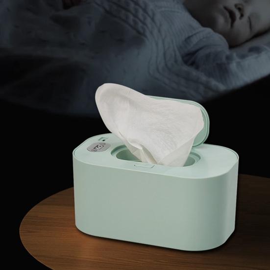 Baby Wipe Warmer Portable Wet Wipes Warmer with LED Display Adjustable Wipe Warmer Dispenser for Baby Wet Wipes Home Travel Car Use