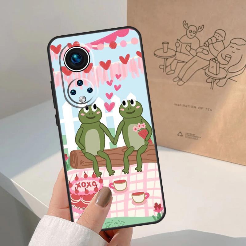Frong Froggy Art Groovy Hippie Case For Honor Magic 5 6 7 Lite 8 Pro Honor 400 200 Pro X9c X9b X9a X8a X8b 50 70 90 Cover