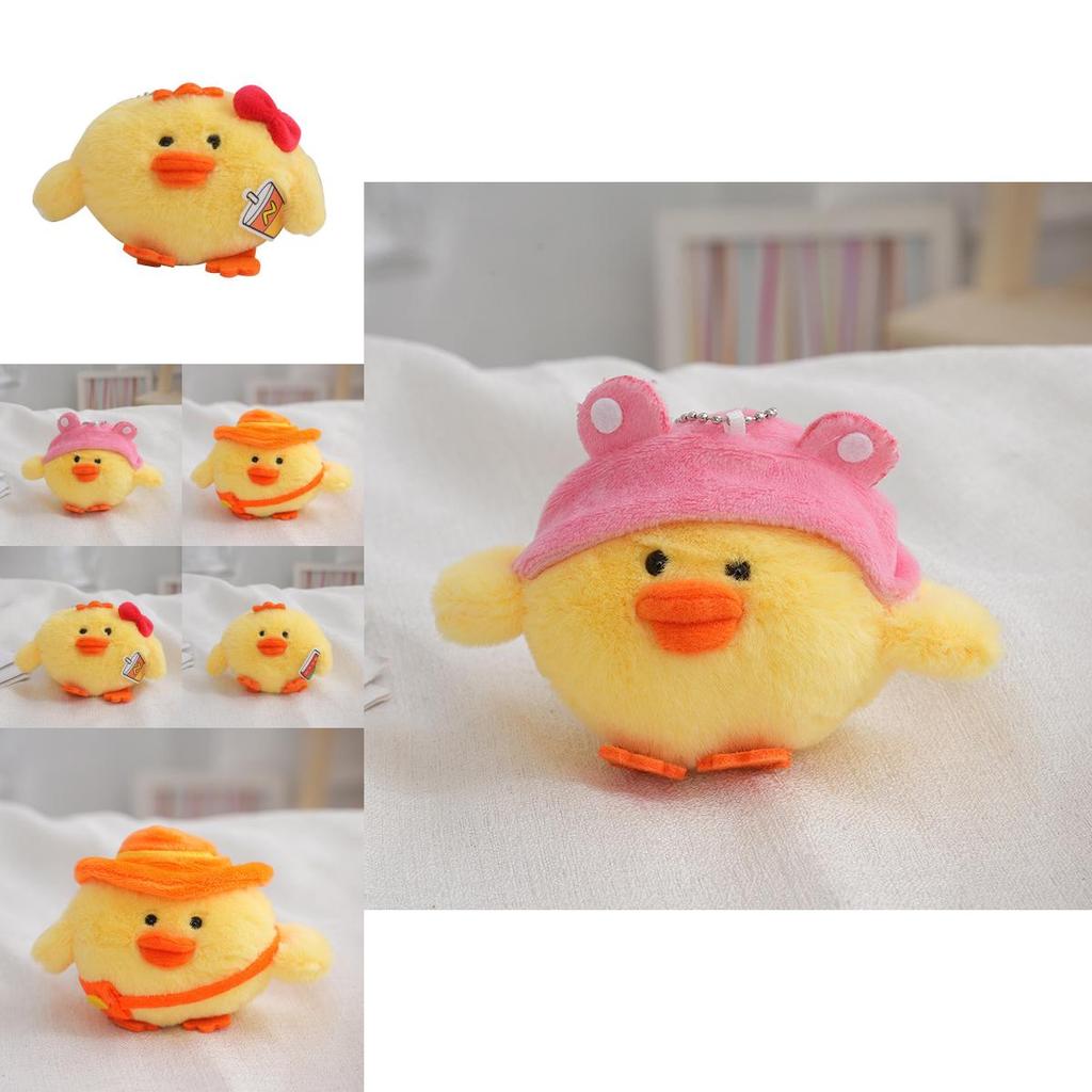 Adorable Plush Chicken Bag Charm Cute Keychain Soft Toy Perfect Birthday Gift