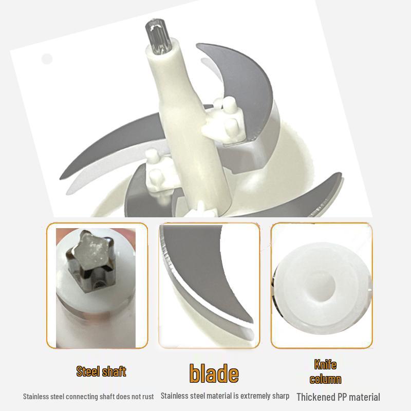 Universal Electric Meat Grinder Blade Holder with Four/Six Leaf Blades