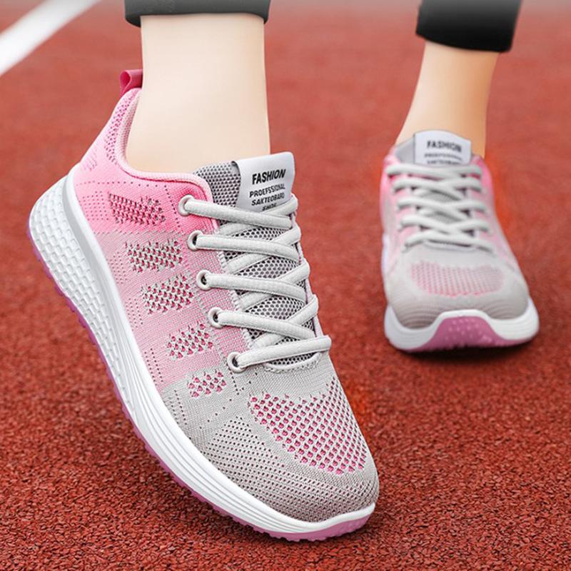 Fashion Women'S Sneakers Lightweight Womens Shoes Comfortable Ladies Vulcanized Shoes Outdoor Lace-Up Training Shoes Zapatillas